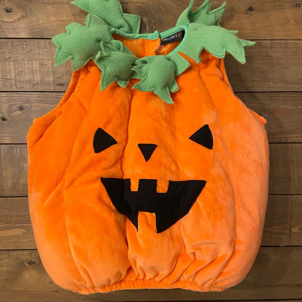 Baby pullover pumpkin Halloween costume 18 months